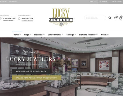 Lucky Jewelers Website