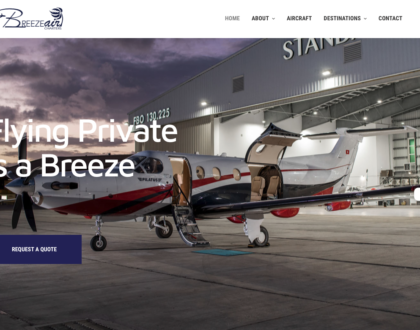 Breeze Air Charters Website