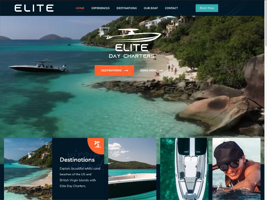 New Website - Elite Day Charters