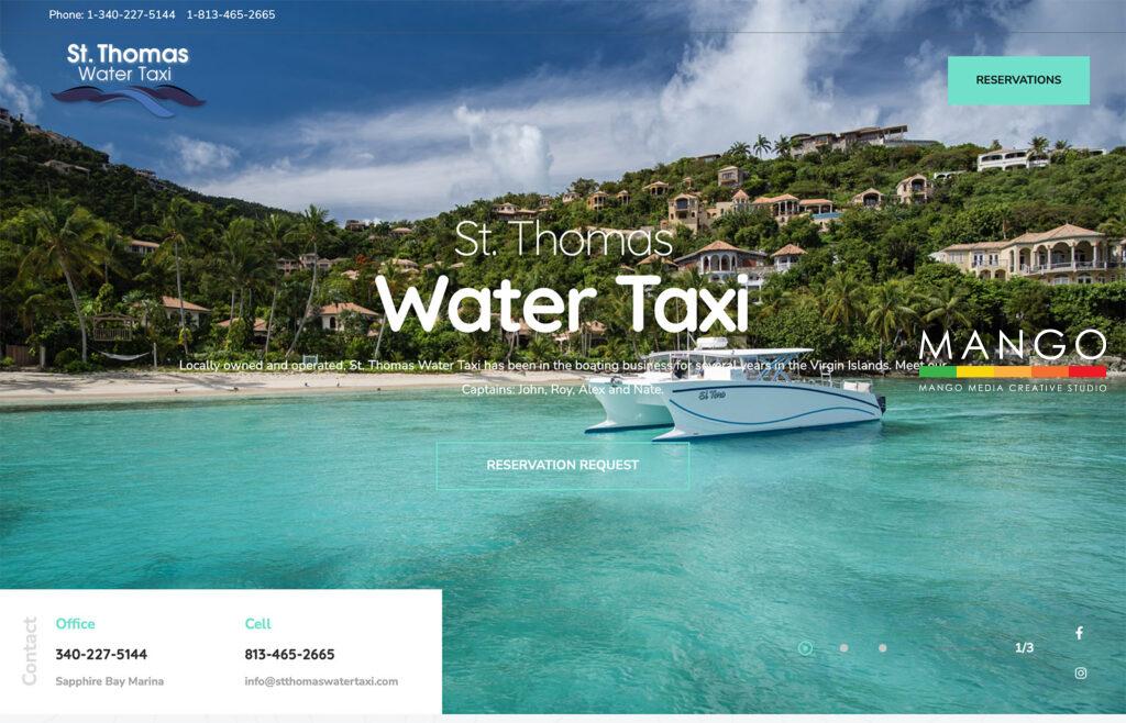 St. Thomas Water Taxi Website
