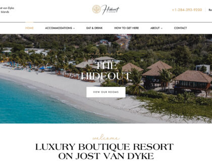 The Hideout Resort Jost van Dyke Website