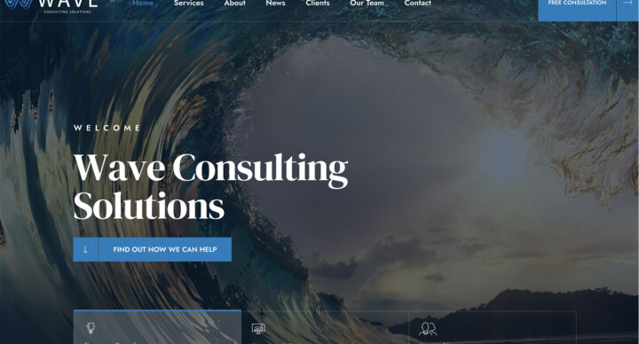 Wave Consulting Solutions Website