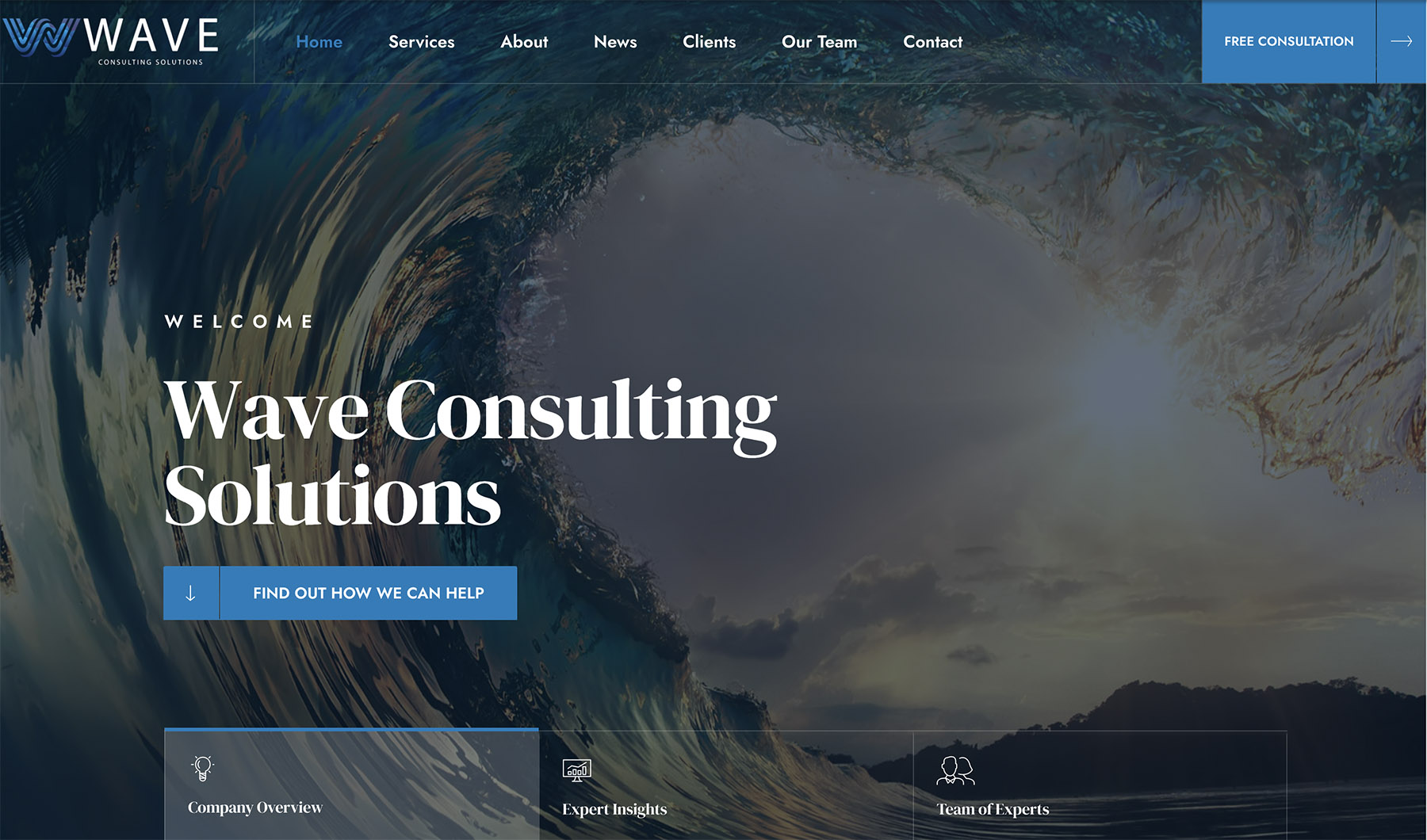 Wave Consulting Solutions Website